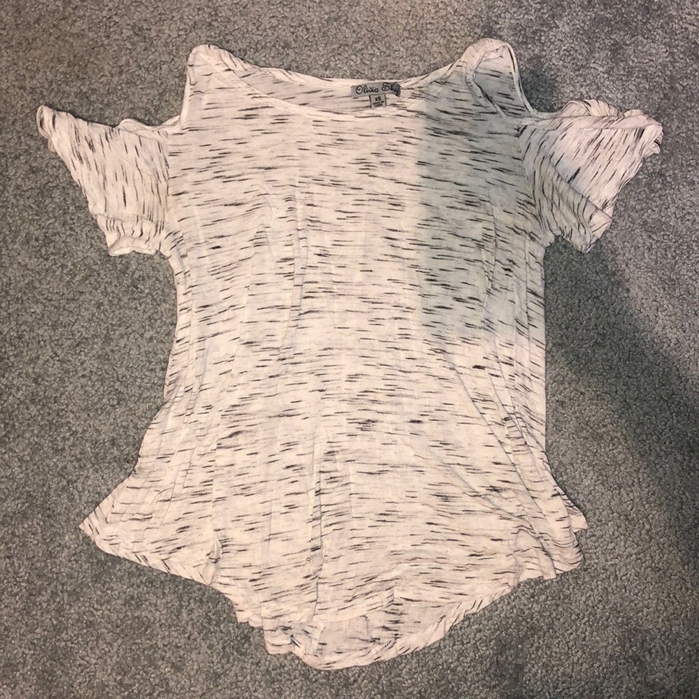 Heather shirt, cut short sleeves
